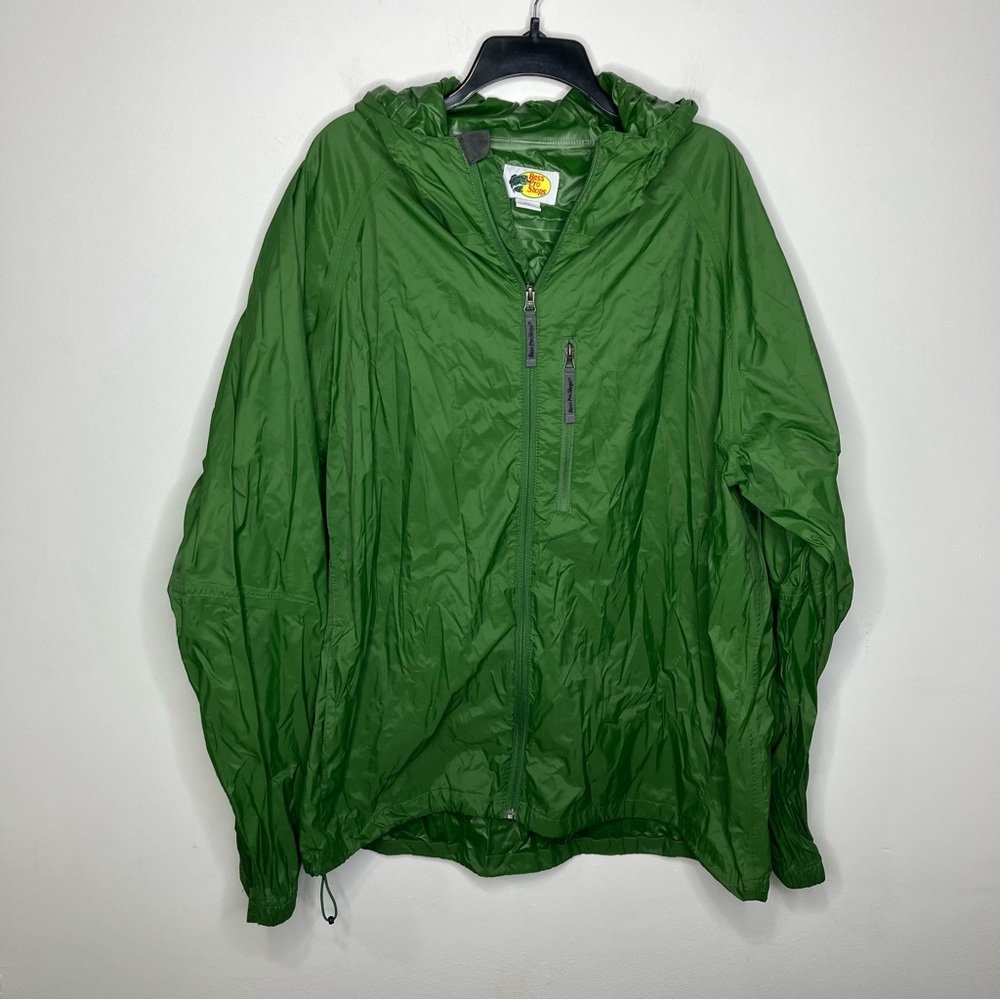 Bass Pro Shops green rain jacket size 3XL unisex outdoor gear‎ camping hiking